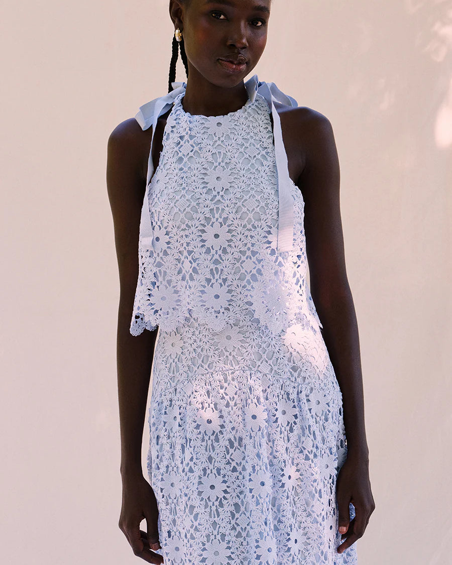 Saylor Dove Dress - Cornflower Dresses - Sloane Boutique