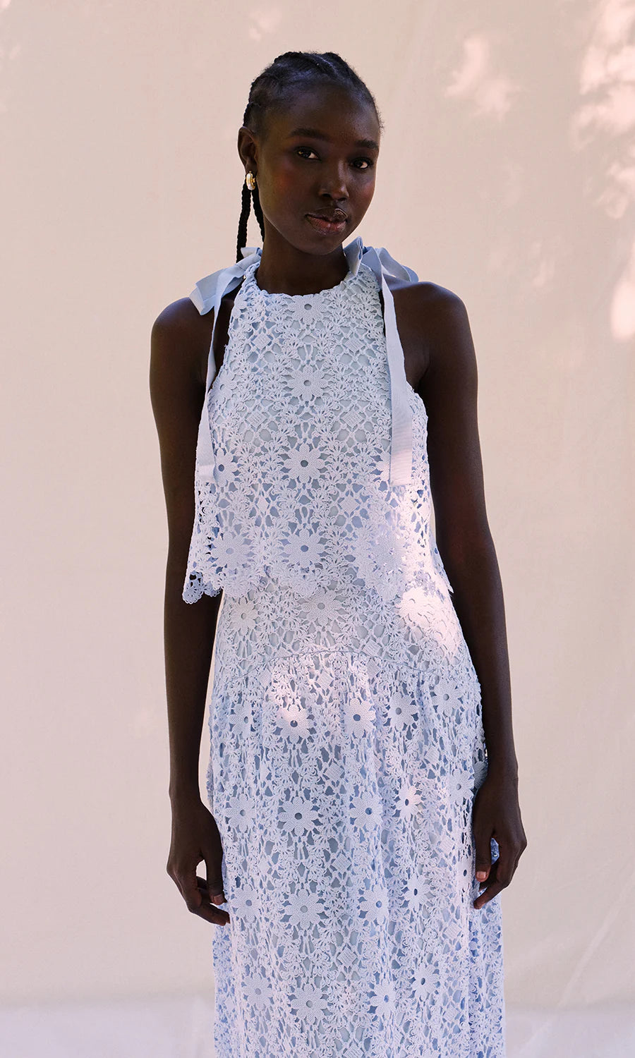 Saylor Dove Dress - Cornflower Dresses - Sloane Boutique