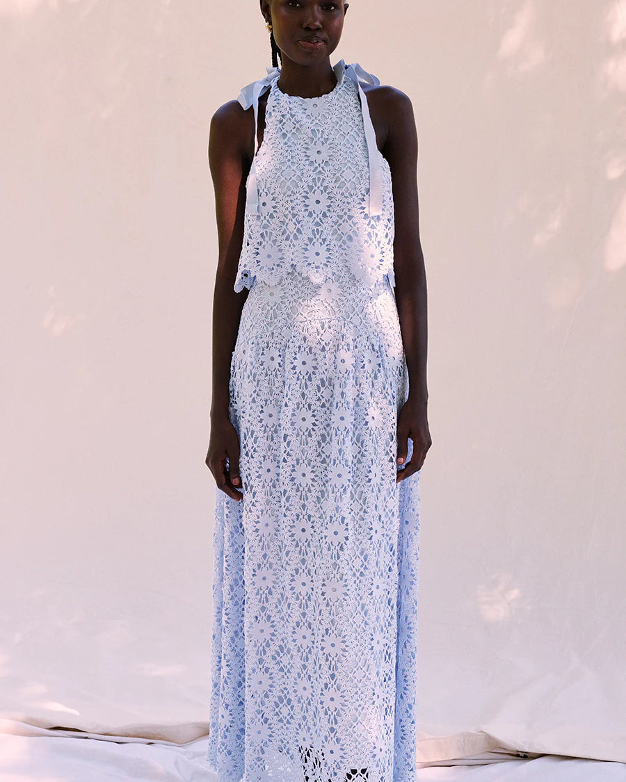 Saylor Dove Dress - Cornflower Dresses - Sloane Boutique