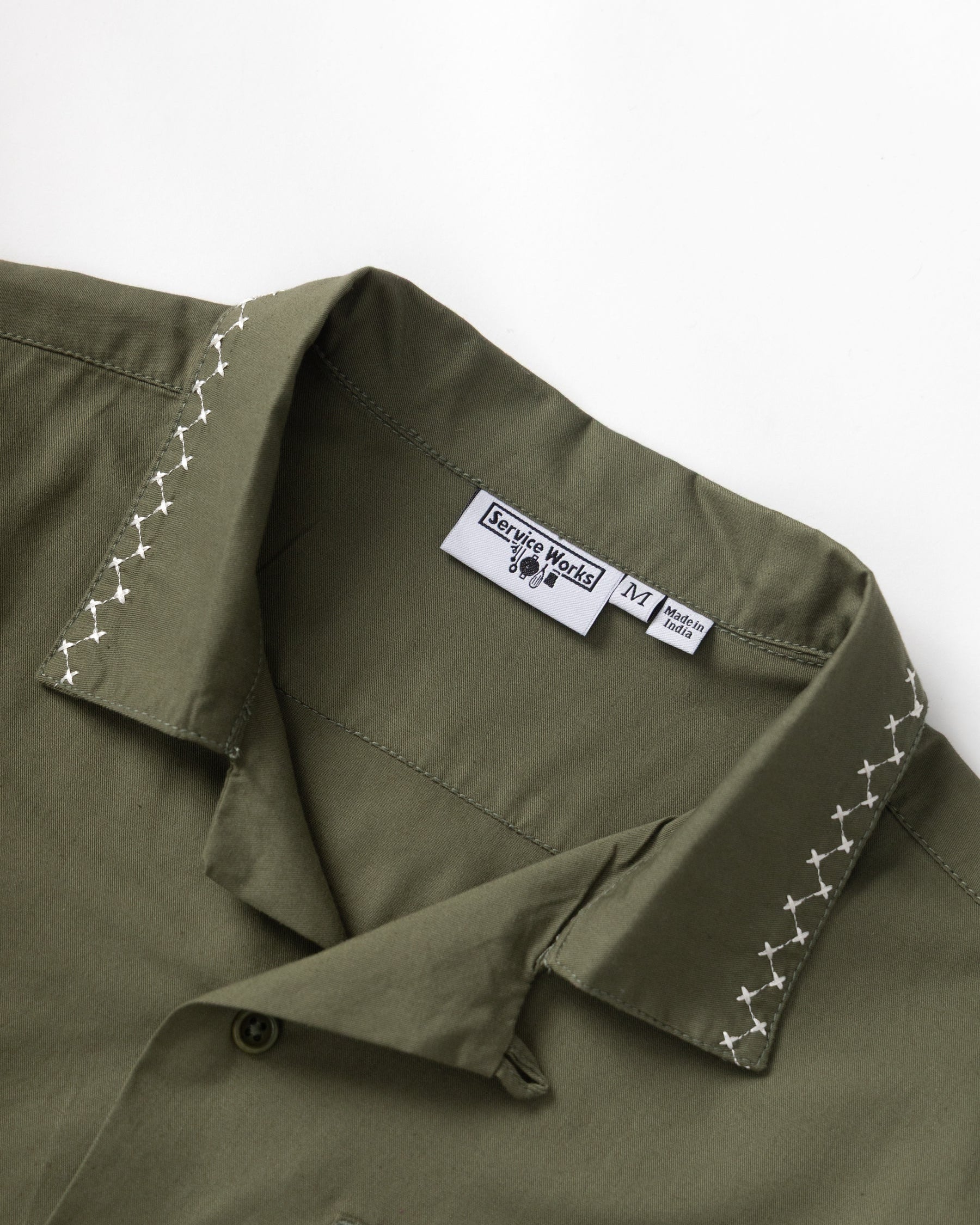 Service Works Border Shirt - Olive Men's Tops - Sloane Boutique
