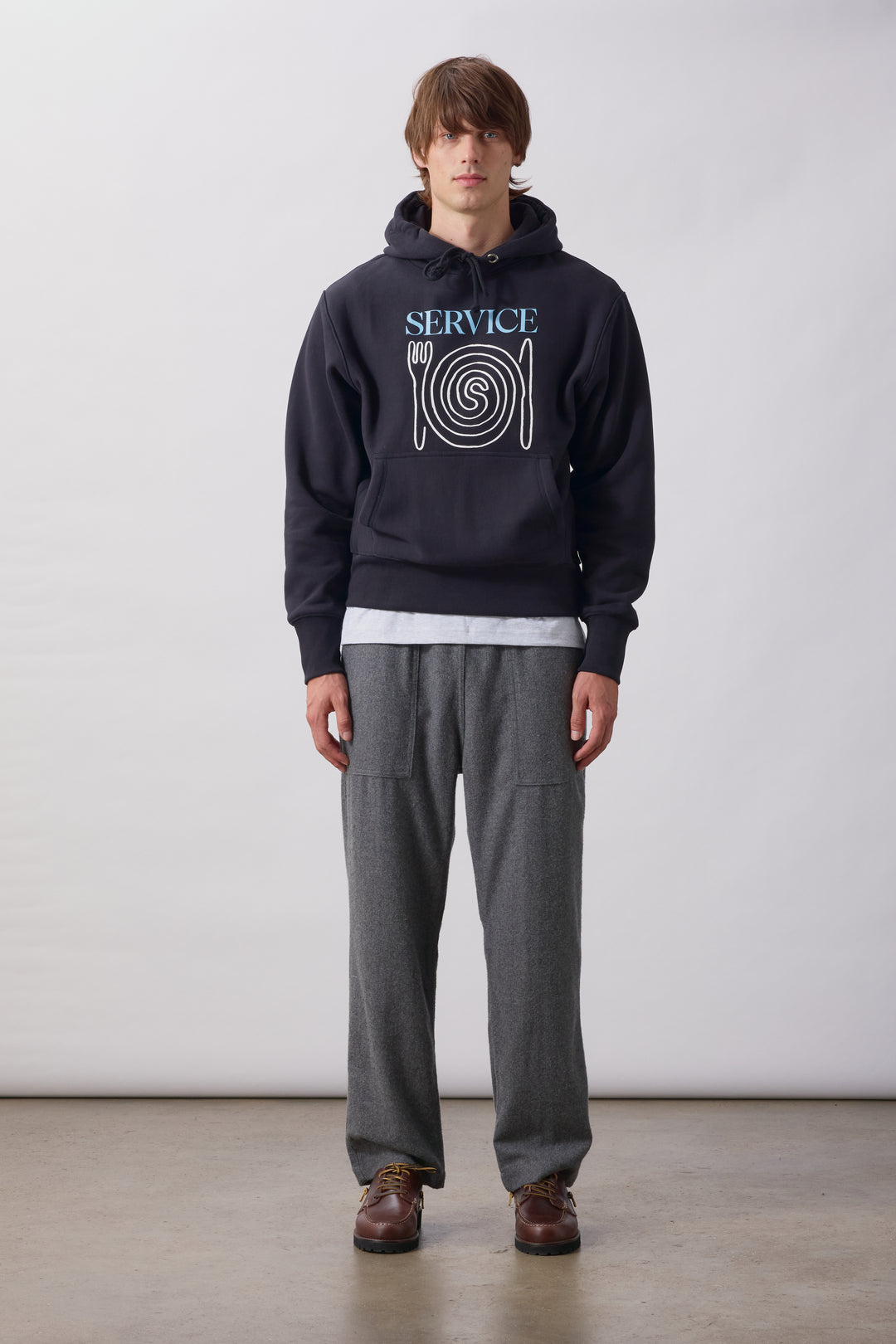 Service Works Spiral Hoodie - Black Men's Tops - Sloane Boutique