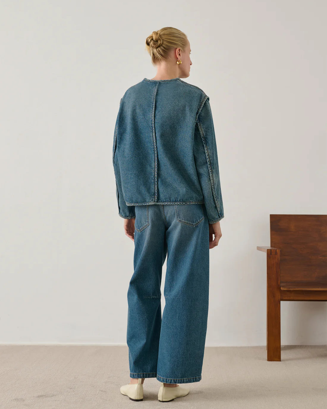 Soeur Agatha Top - Denim Blue Outerwear - Sloane Boutique