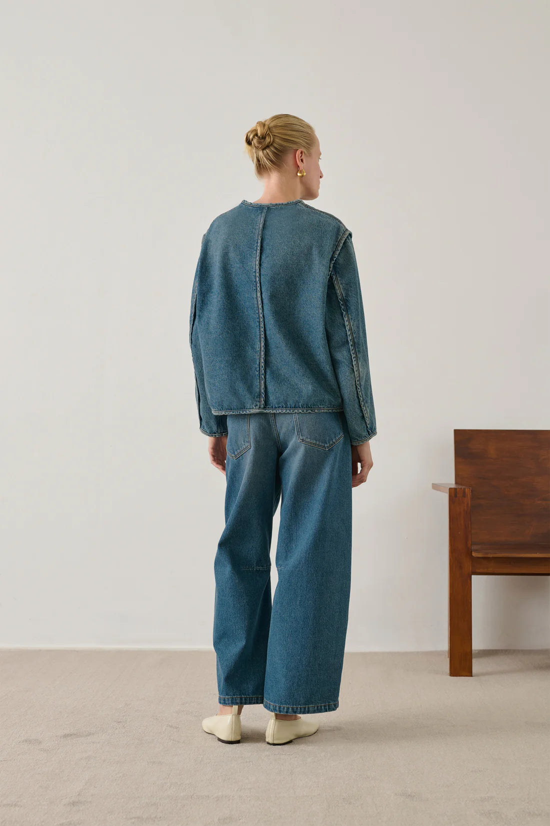 Soeur Agatha Top - Denim Blue Outerwear - Sloane Boutique