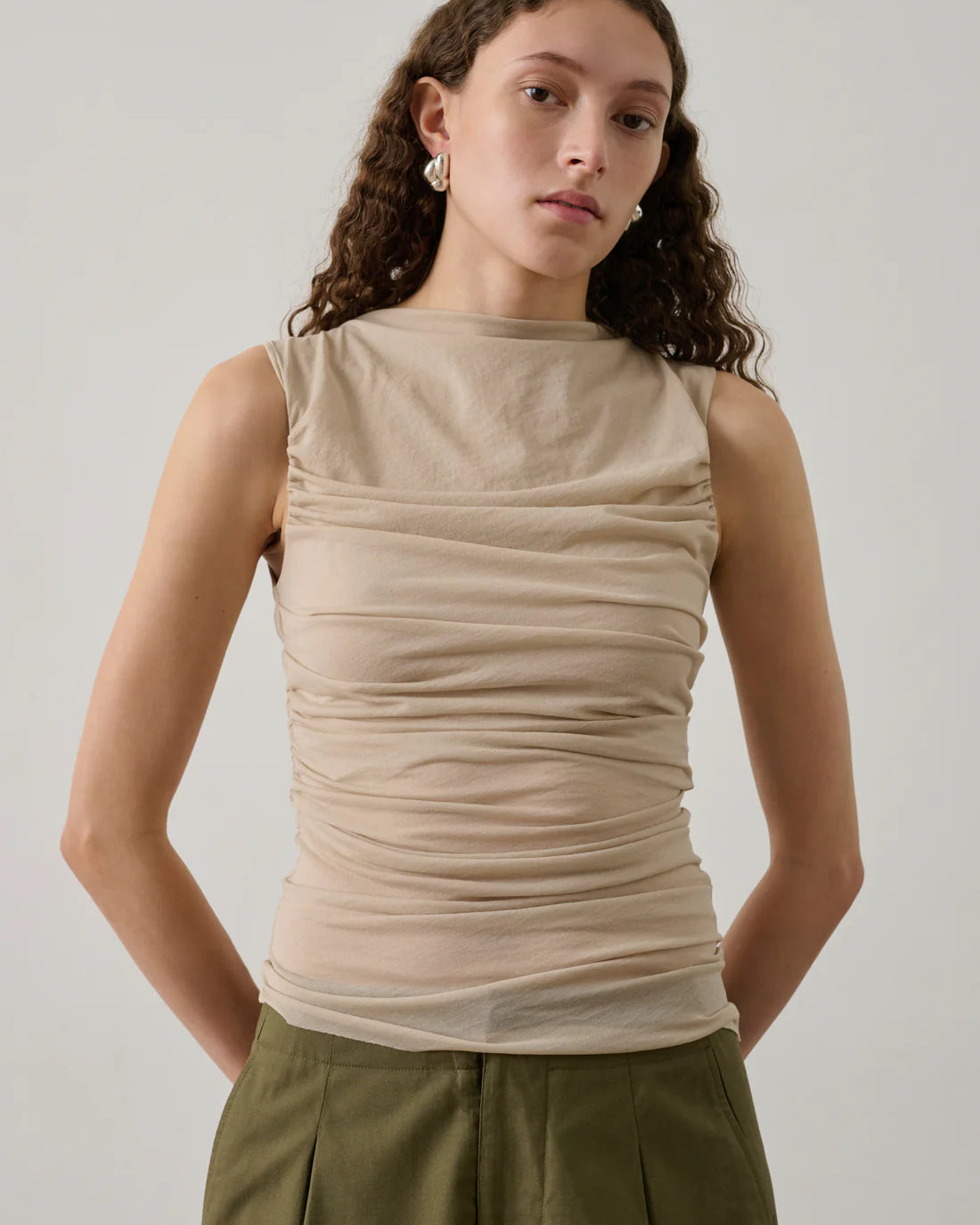 Soeur Irina Sleeveless Top - Mastic Women's Tops - Sloane Boutique