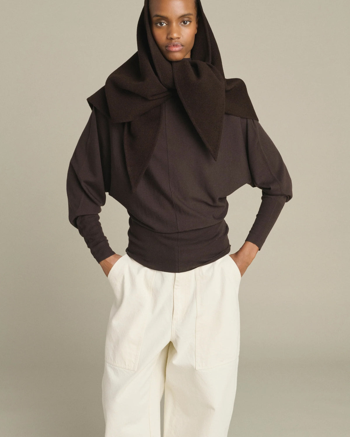 Soeur Jamelia Cape - Brown Accessories - Sloane Boutique