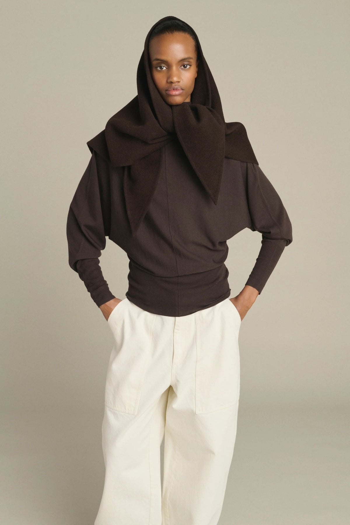 Soeur Jamelia Cape - Brown Accessories - Sloane Boutique