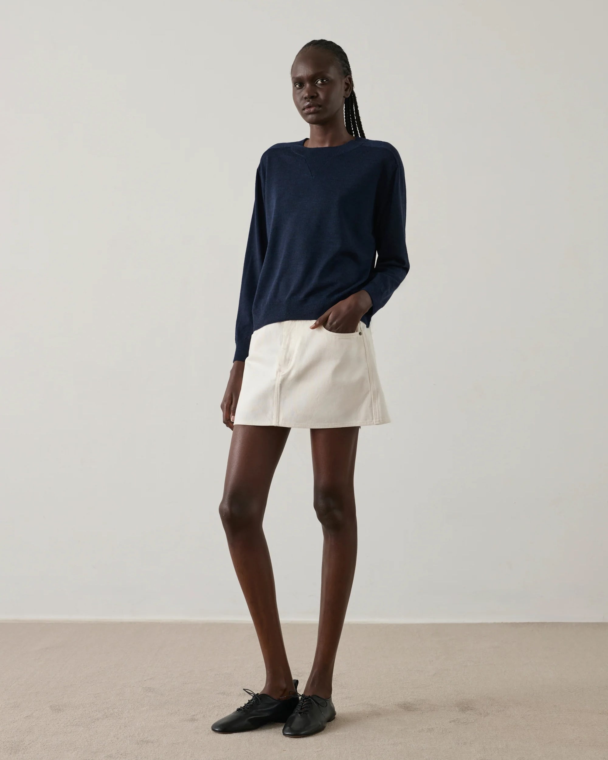 Soeur Pio Sweater - Navy Women's Tops - Sloane Boutique