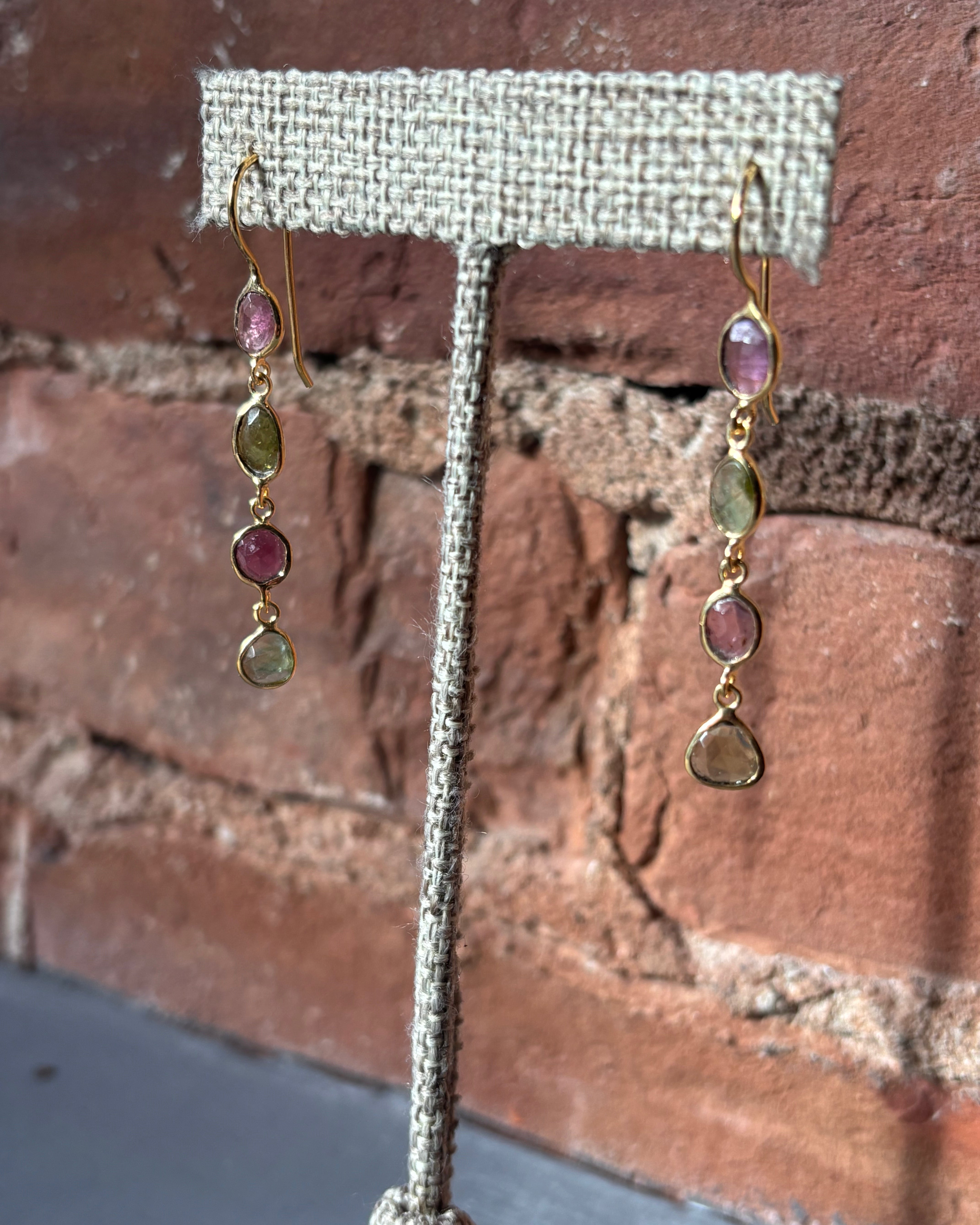 Sophie Deschamps Ila Earrings - Tourmaline Mix Jewelry - Sloane Boutique