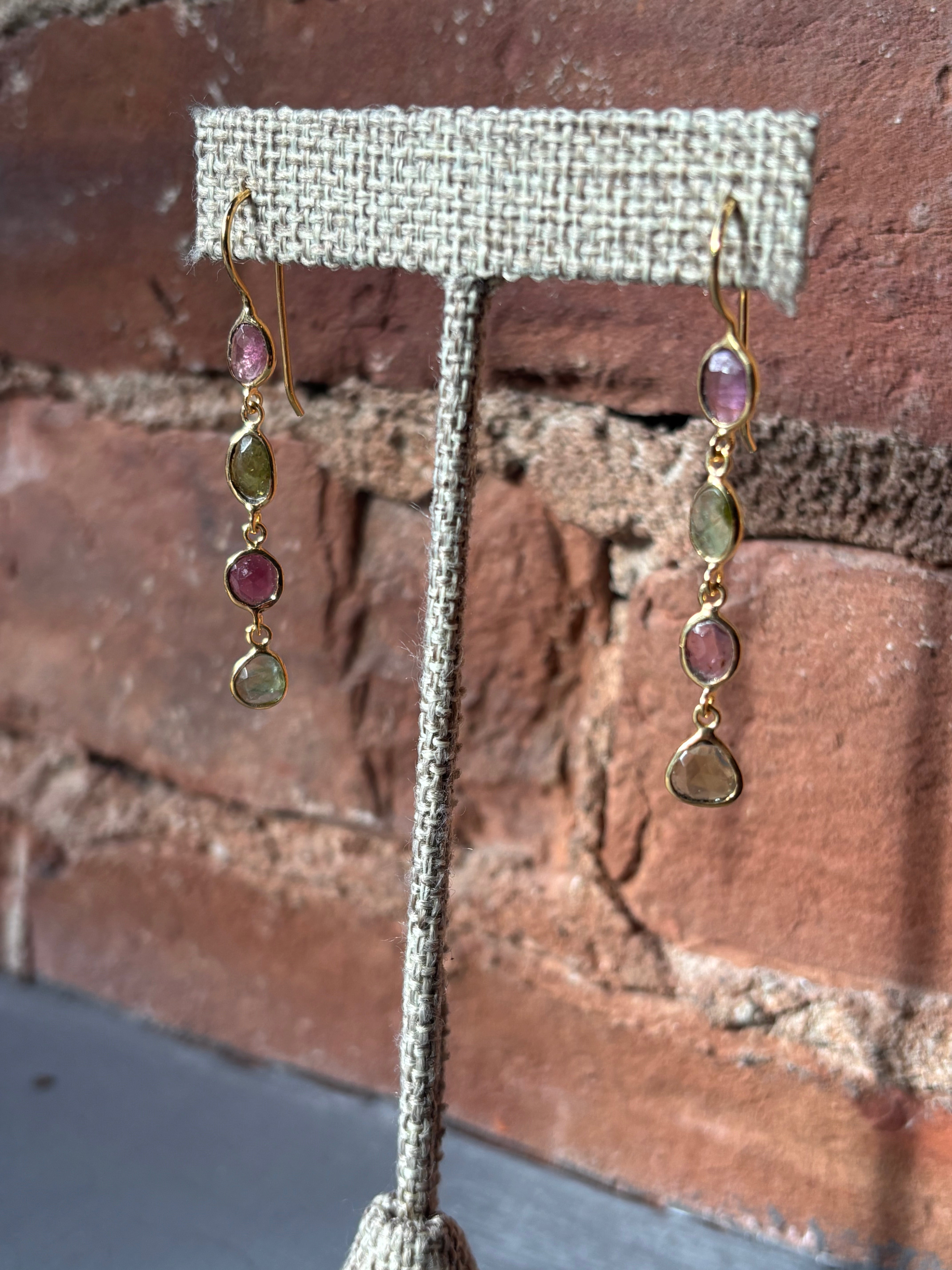 Sophie Deschamps Ila Earrings - Tourmaline Mix Jewelry - Sloane Boutique