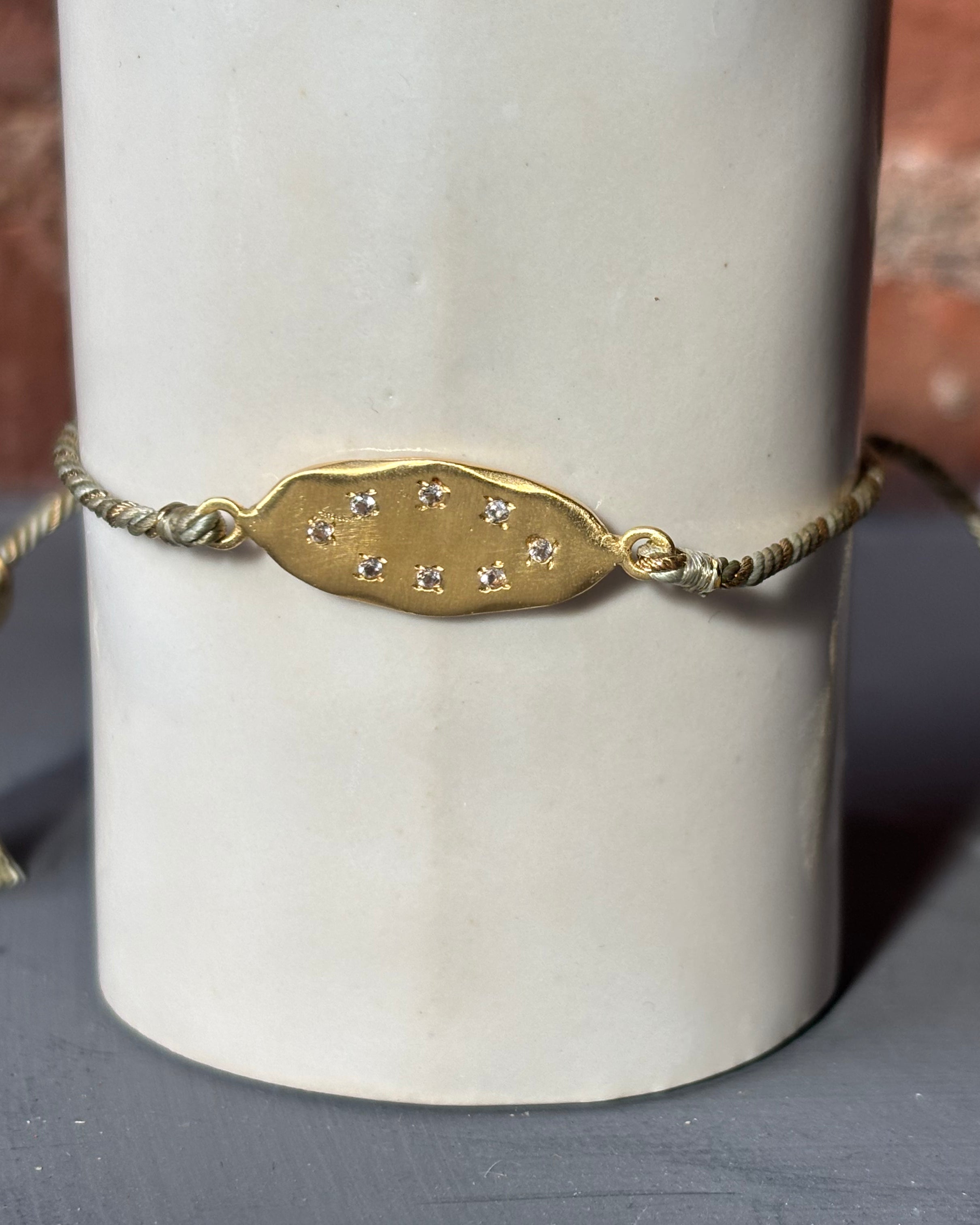 Sophie Deschamps Indira Bracelet - Gold / White Topaz Accessories - Sloane Boutique