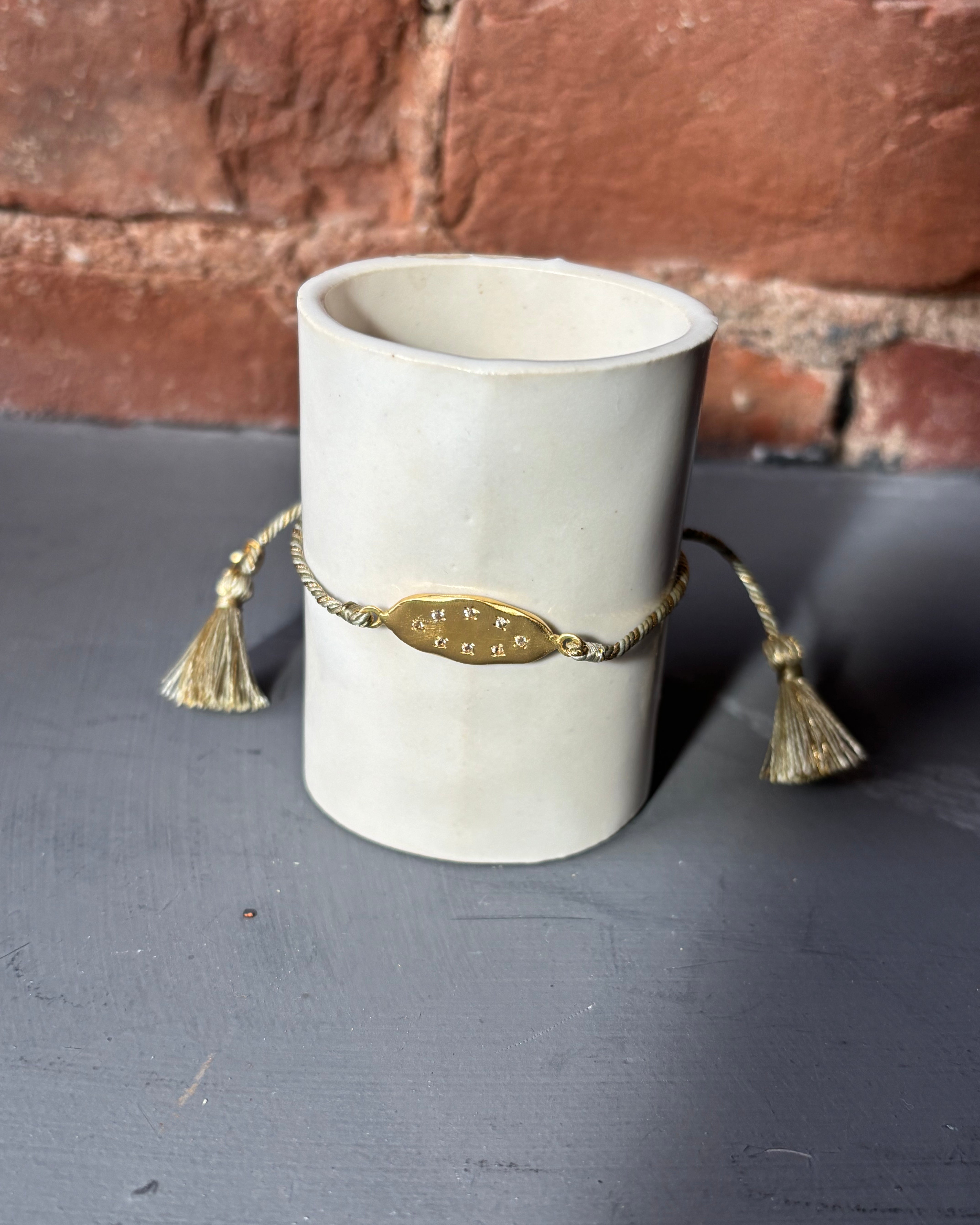 Sophie Deschamps Indira Bracelet - Gold / White Topaz Accessories - Sloane Boutique