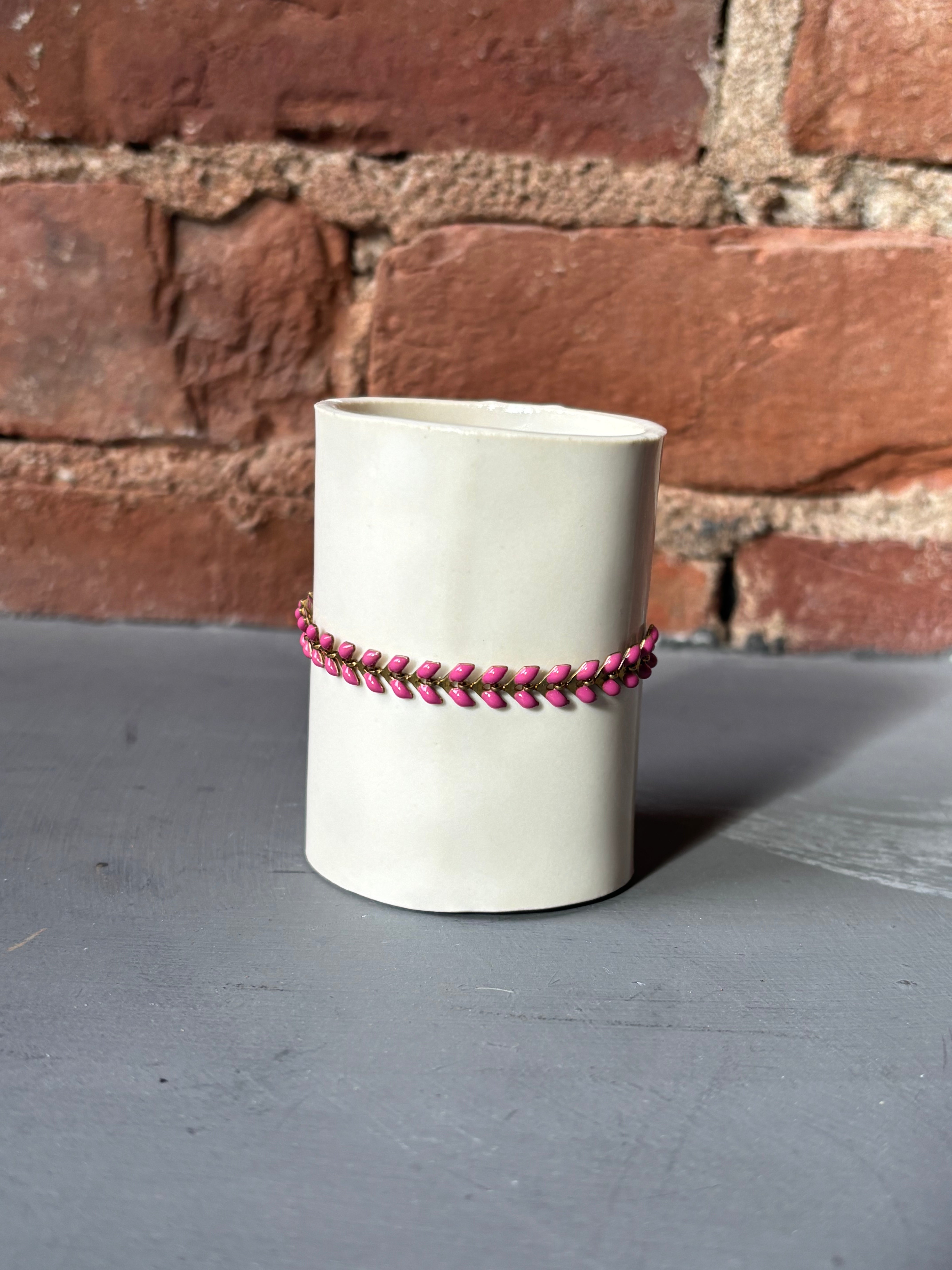 Sophie Deschamps Leopold Bracelet - Fuchsia Jewelry - Sloane Boutique