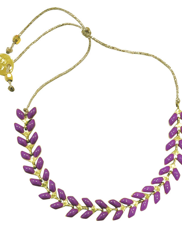 Sophie Deschamps Leopold Bracelet - Purple Jewelry - Sloane Boutique