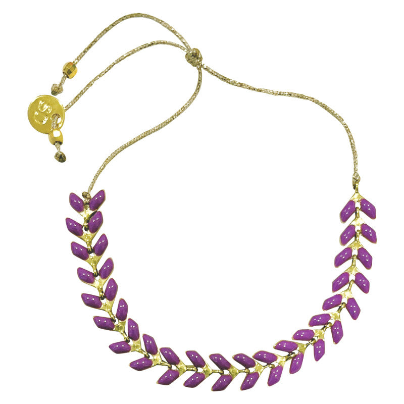 Sophie Deschamps Leopold Bracelet - Purple Jewelry - Sloane Boutique