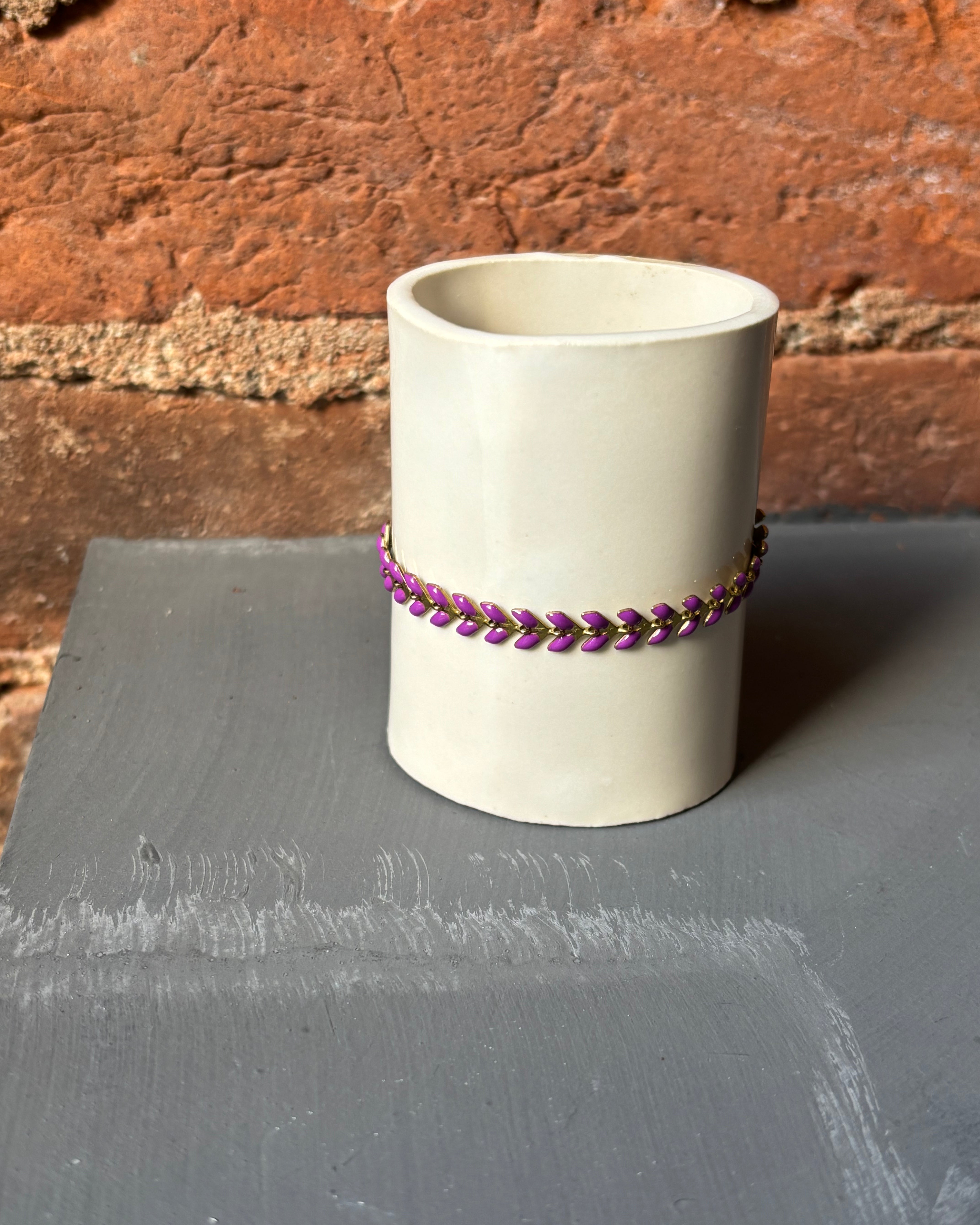 Sophie Deschamps Leopold Bracelet - Purple Jewelry - Sloane Boutique