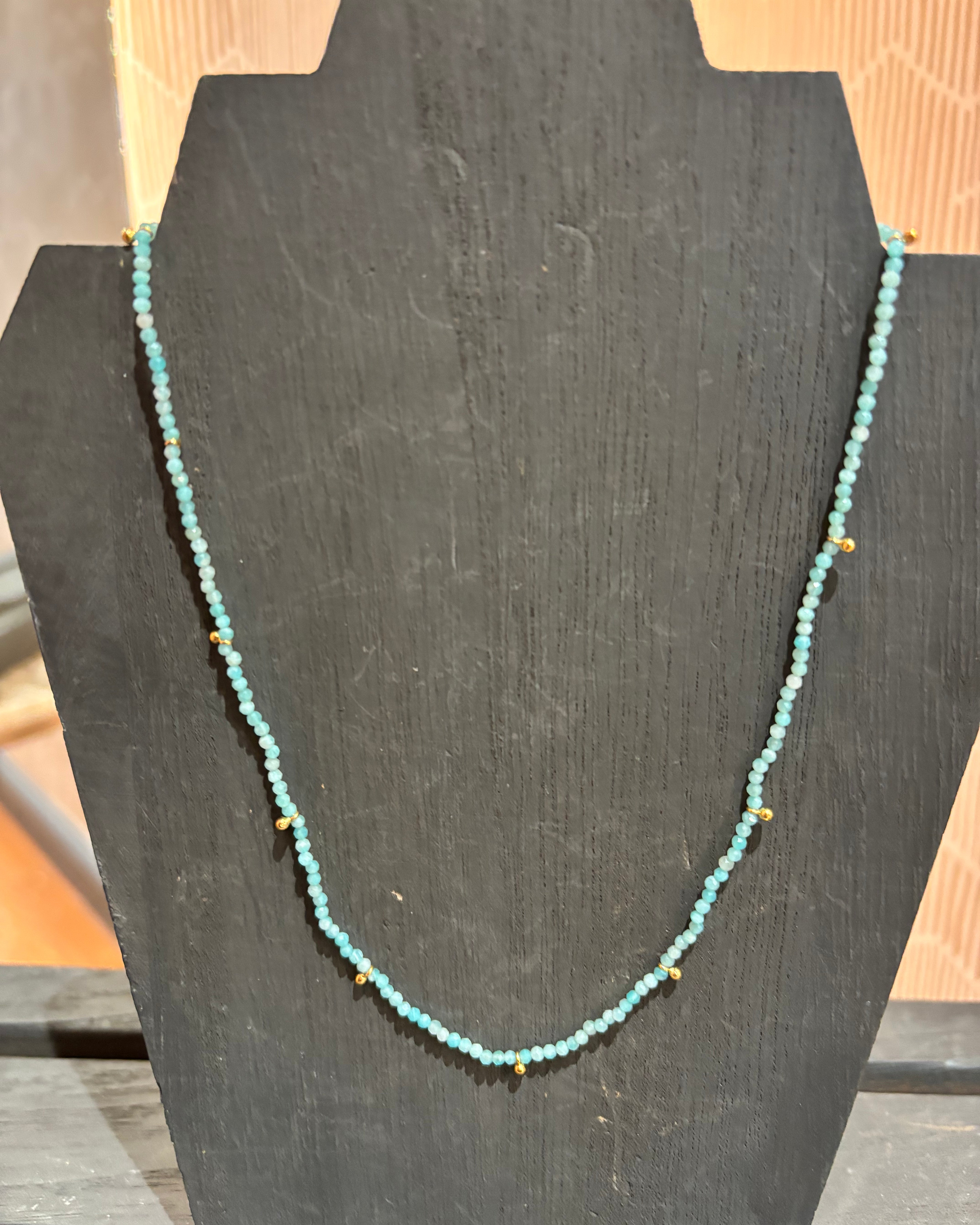 Sophie Deschamps Louetta Necklace - Amazonite Jewelry - Sloane Boutique