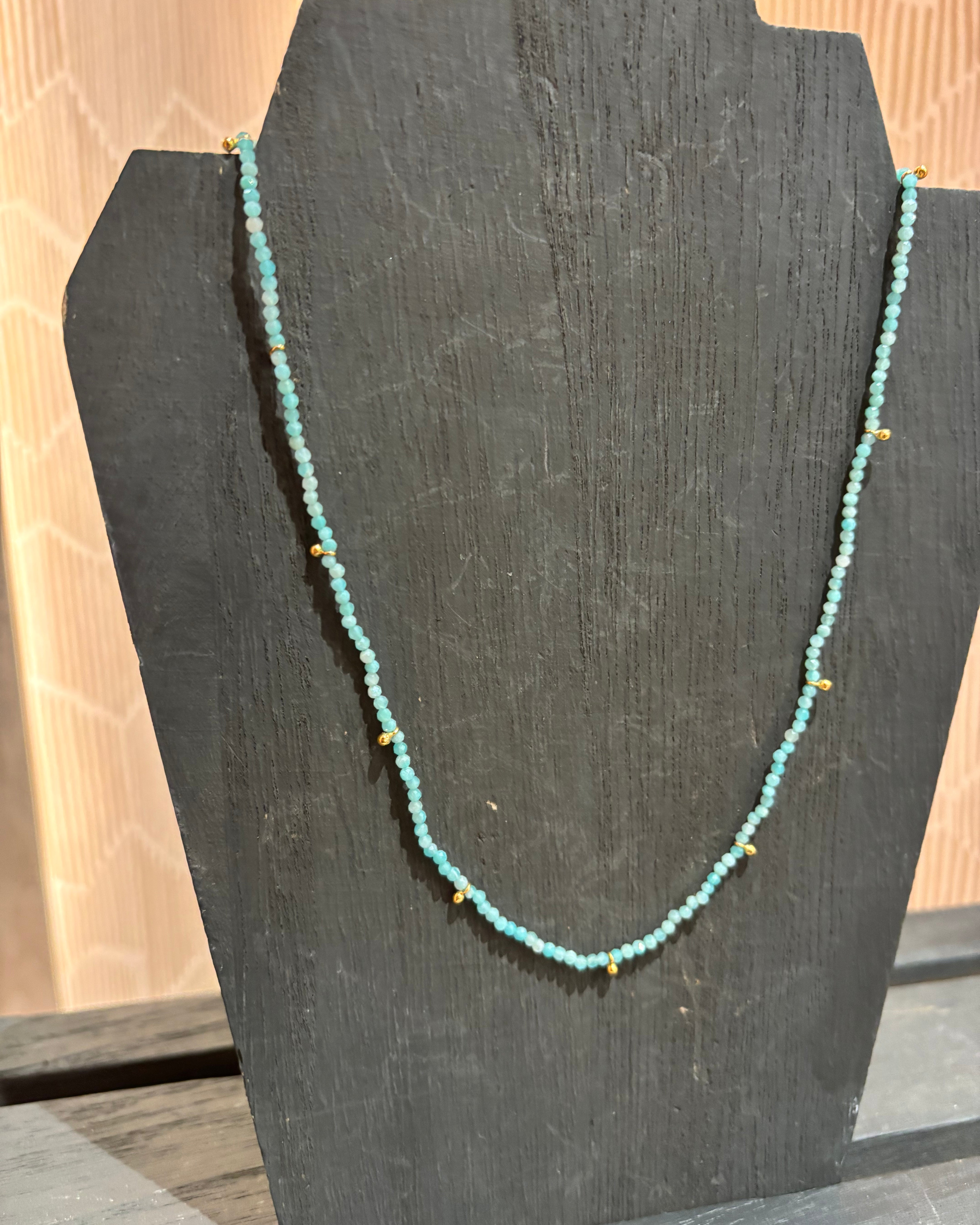 Sophie Deschamps Louetta Necklace - Amazonite Jewelry - Sloane Boutique