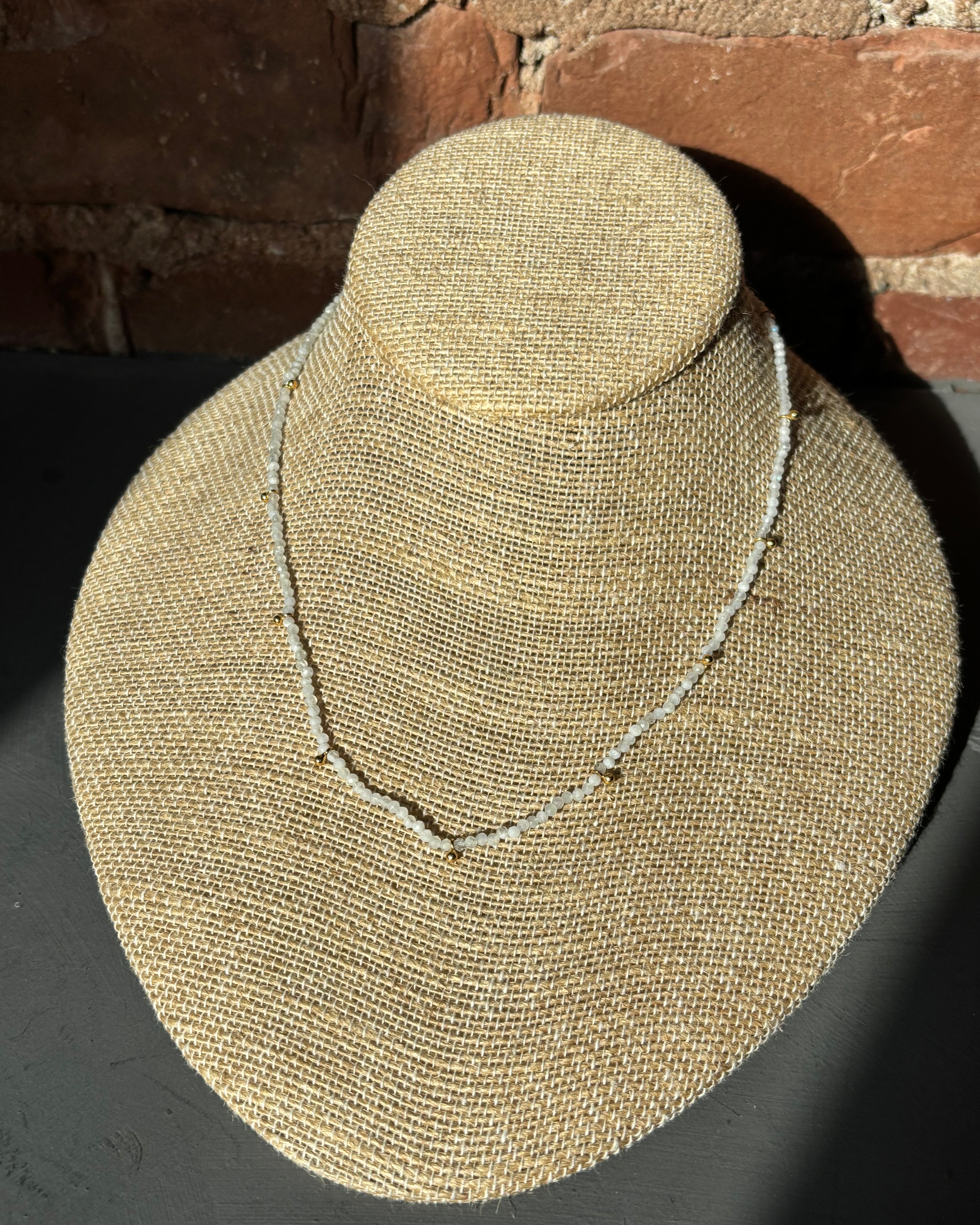 Sophie Deschamps Louetta Necklace - White Labradorite Jewelry - Sloane Boutique