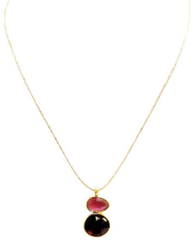 Sophie Deschamps Nila Chain Necklace - Tourmaline Jewelry - Sloane Boutique