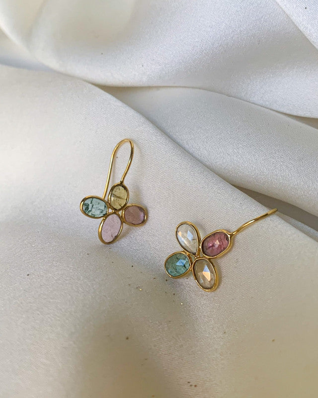 Sophie Deschamps Rani Earrings - Tourmaline Mix Jewelry - Sloane Boutique