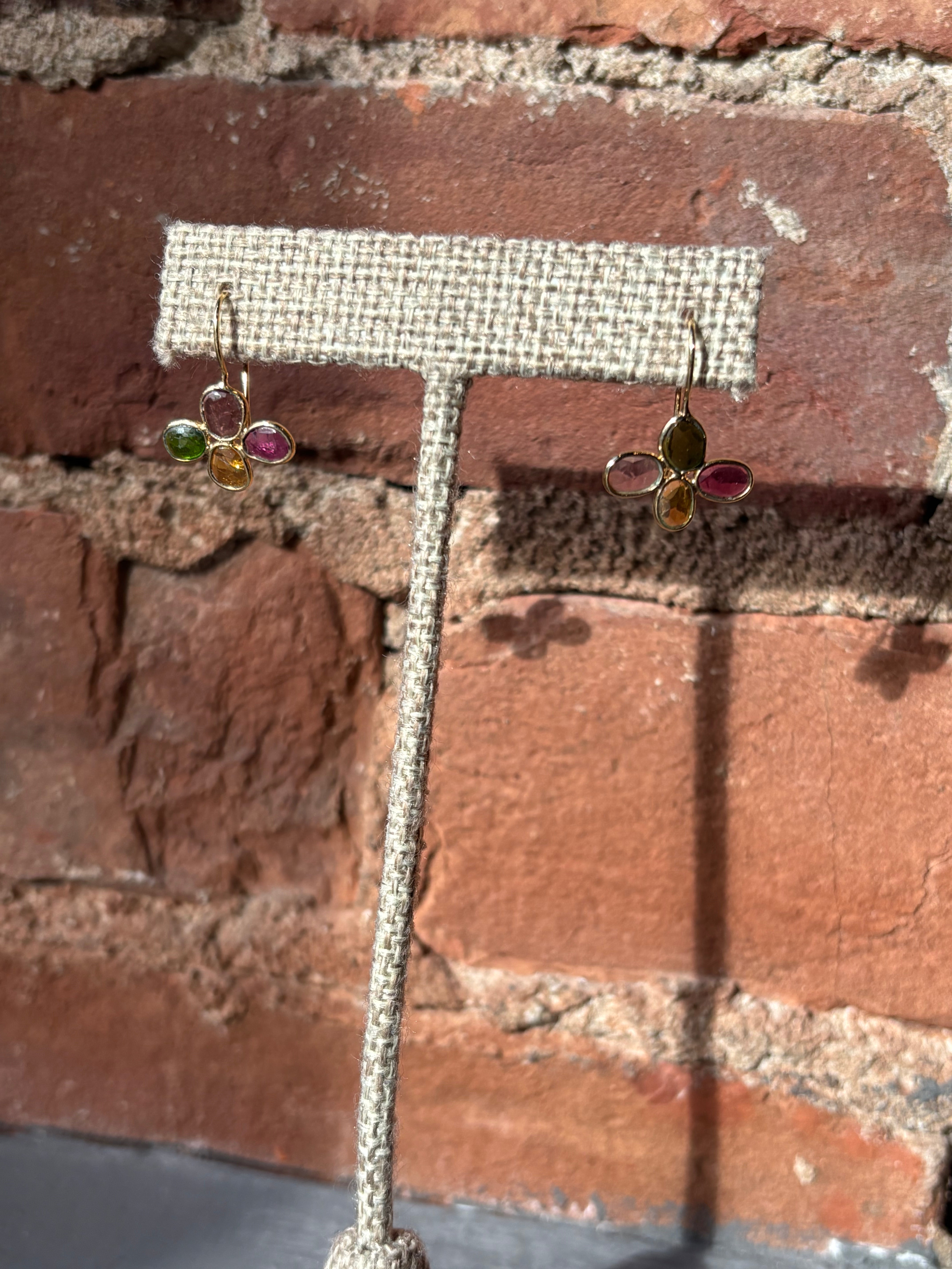 Sophie Deschamps Rani Earrings - Tourmaline Mix Jewelry - Sloane Boutique