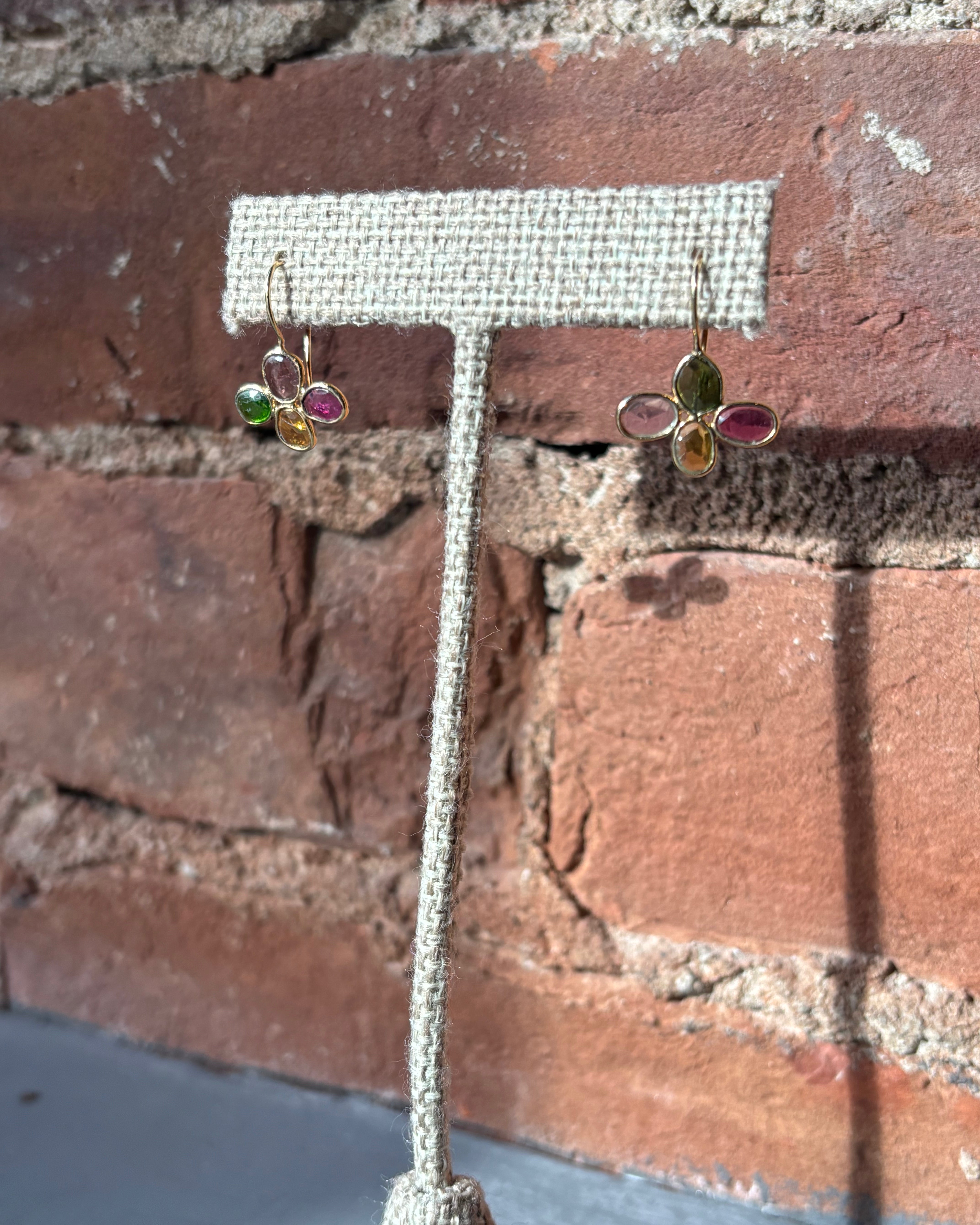 Sophie Deschamps Rani Earrings - Tourmaline Mix Jewelry - Sloane Boutique