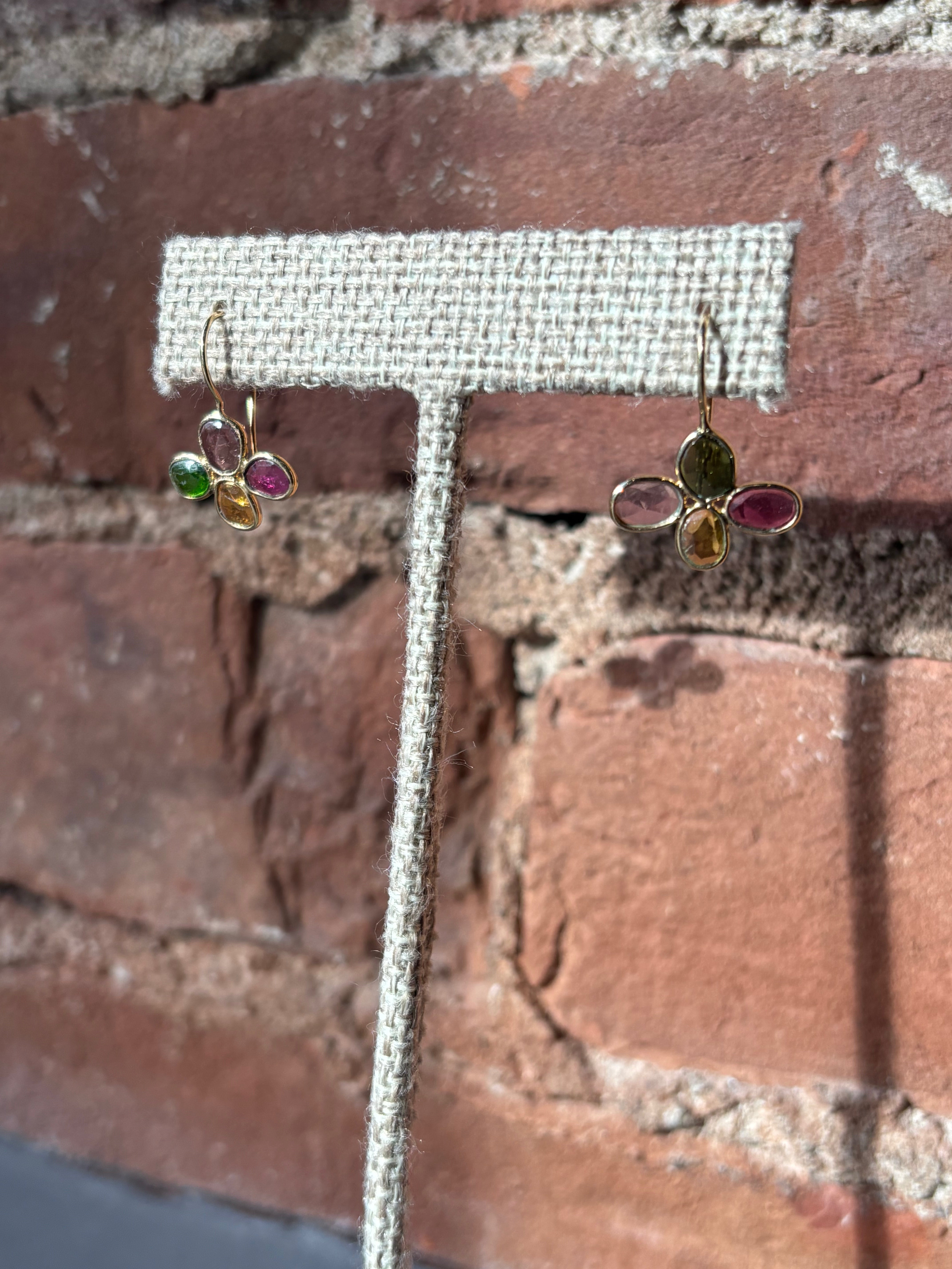 Sophie Deschamps Rani Earrings - Tourmaline Mix Jewelry - Sloane Boutique