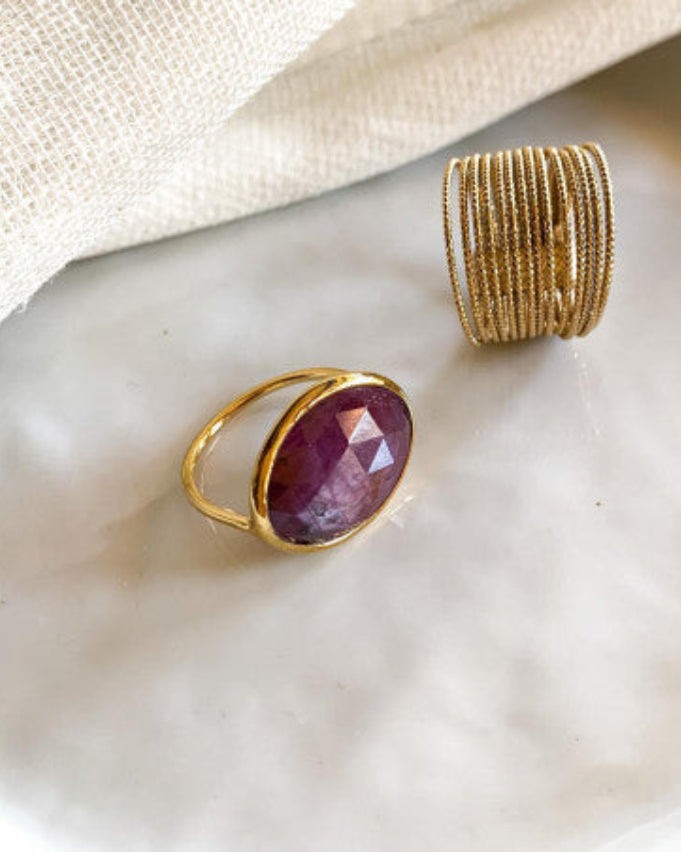 Sophie Deschamps Sita Ring - Star Ruby Jewelry - Sloane Boutique