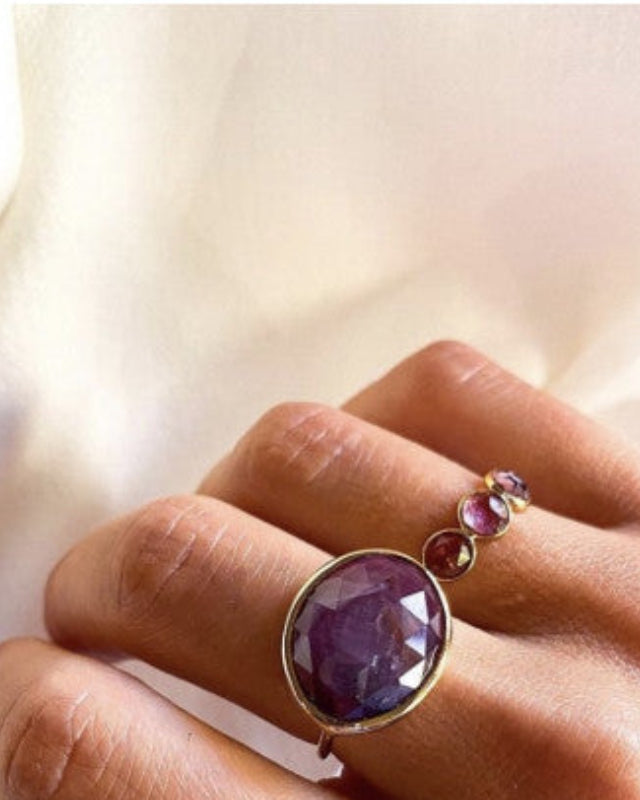 Sophie Deschamps Sita Ring - Star Ruby Jewelry - Sloane Boutique