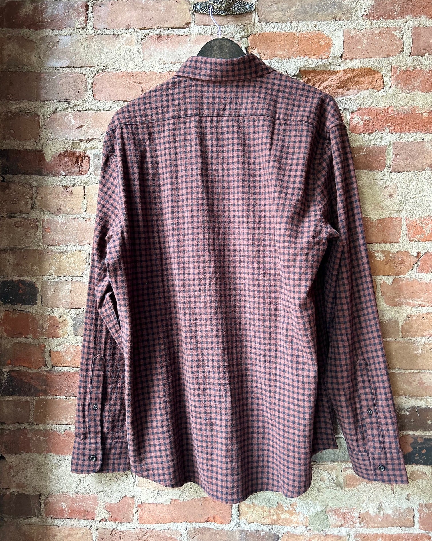 Taylor Stitch California Shirt - Black Cherry Gingham Men's Tops - Sloane Boutique