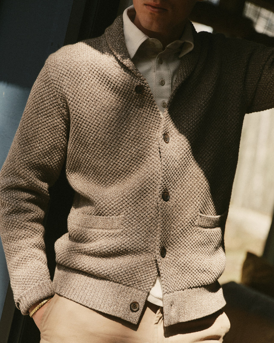 Taylor Stitch Crawford Sweater - Coffee Twist Men's Tops - Sloane Boutique