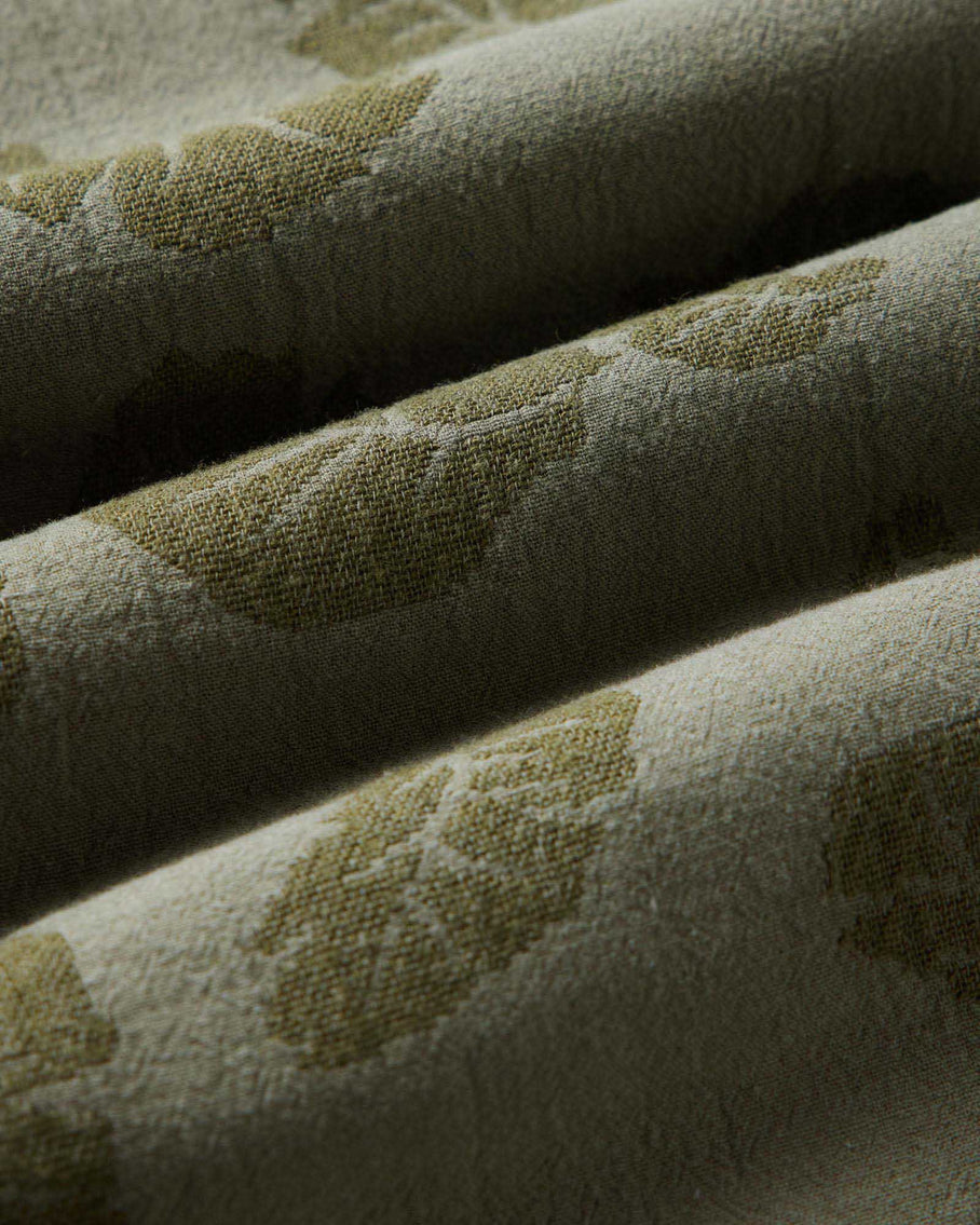 Taylor Stitch Hawthorne Shirt - Burnt Olive Floral Jacquard Men's Tops - Sloane Boutique