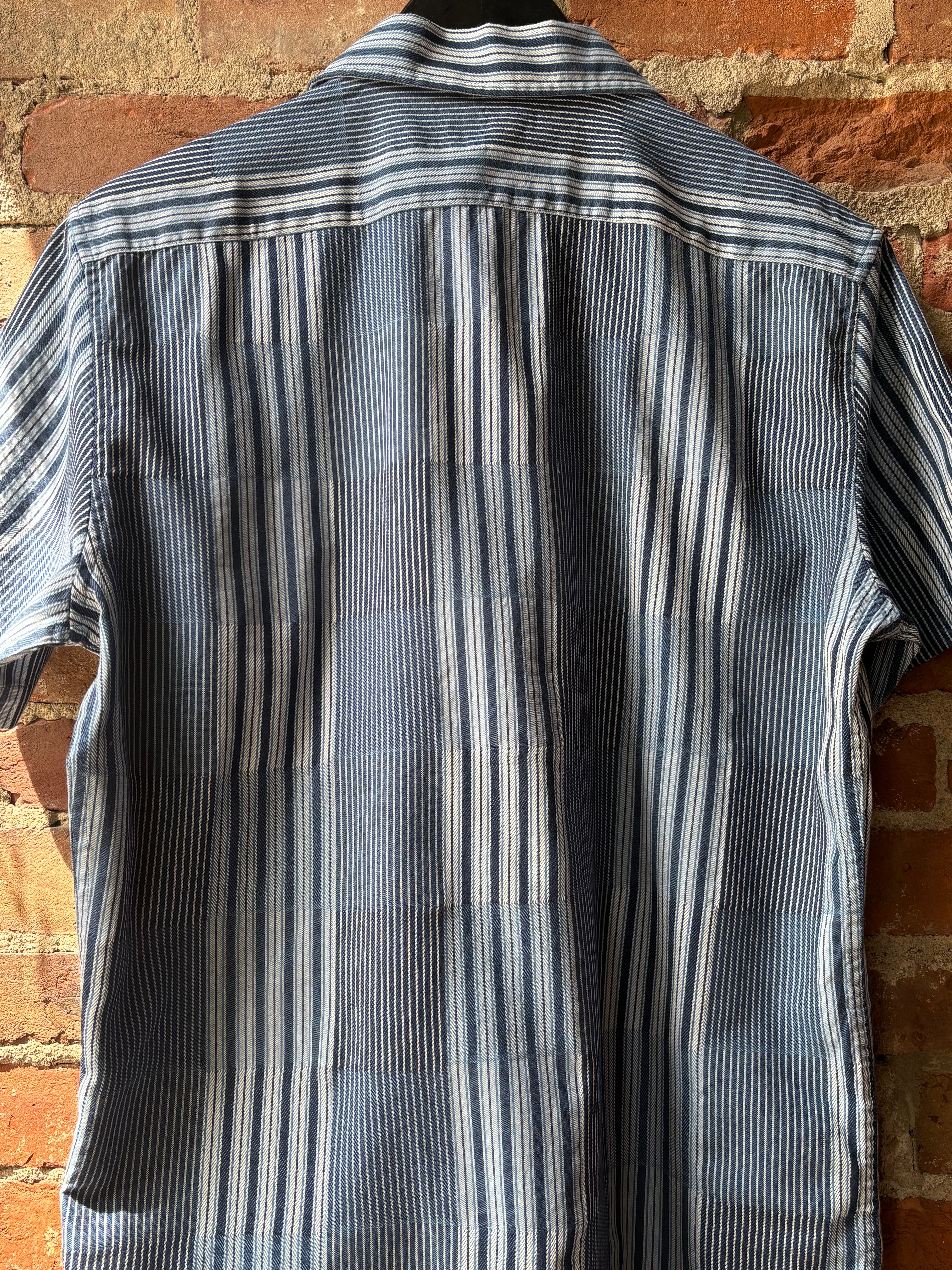Taylor Stitch Hawthorne Shirt - Indigo Patchwork Men's Tops - Sloane Boutique