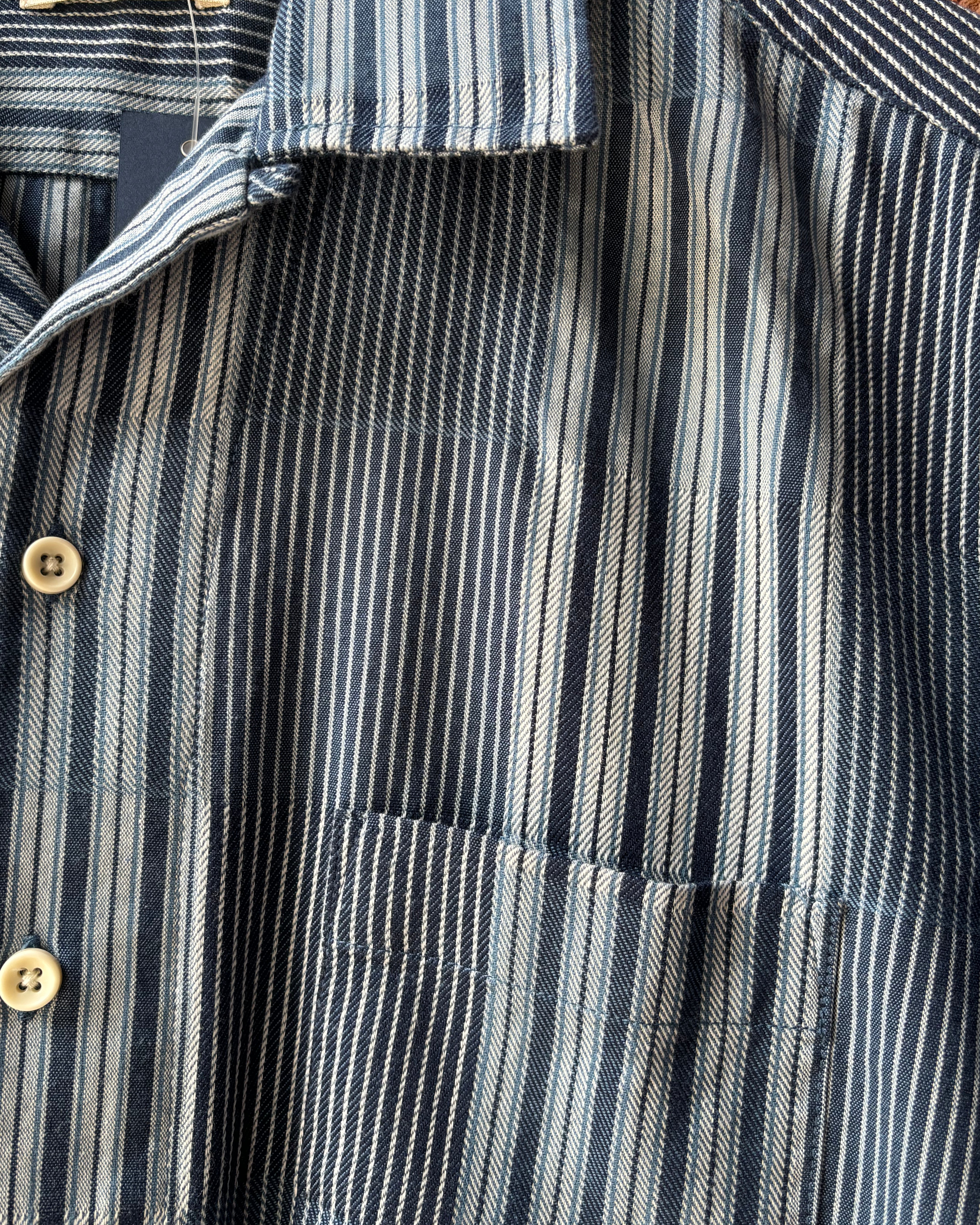 Taylor Stitch Hawthorne Shirt - Indigo Patchwork Men's Tops - Sloane Boutique