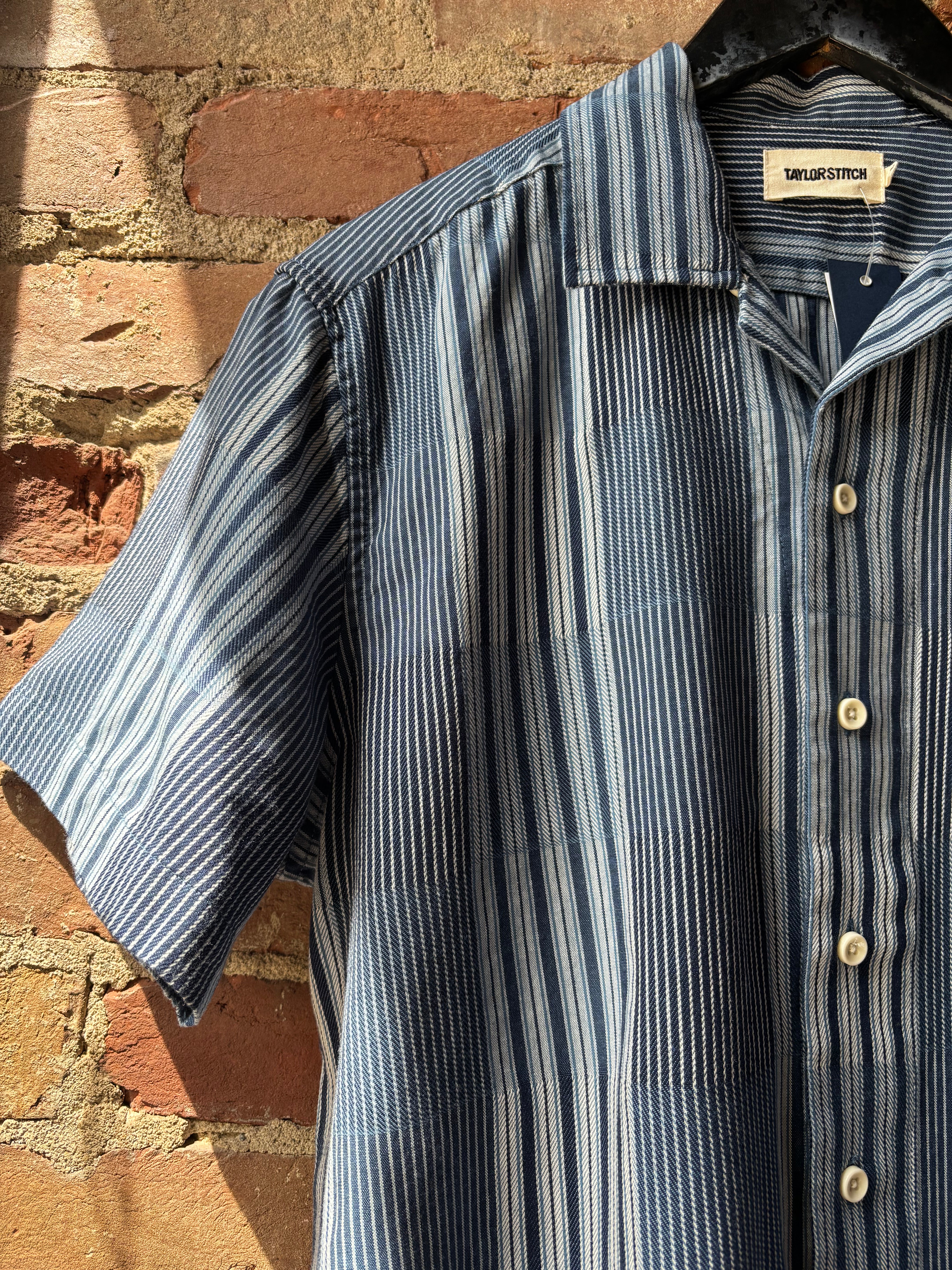 Taylor Stitch Hawthorne Shirt - Indigo Patchwork Men's Tops - Sloane Boutique