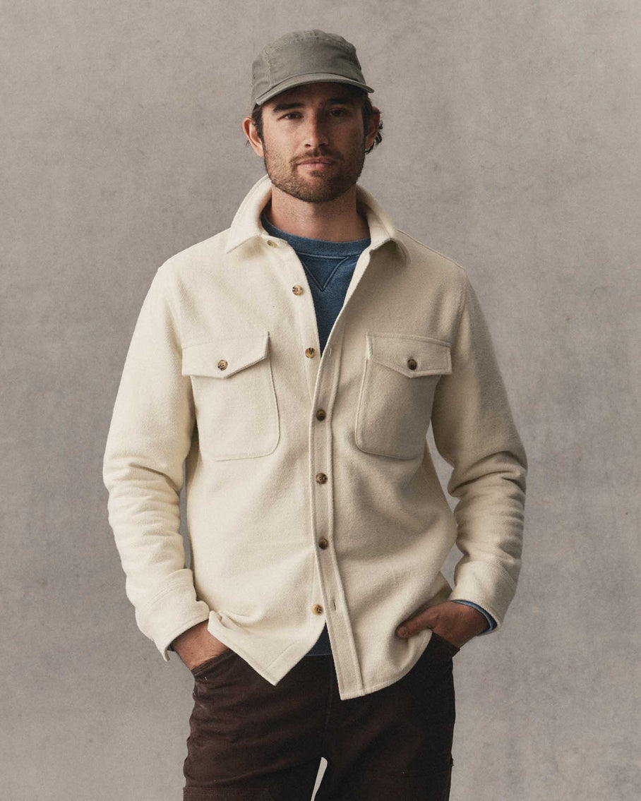 Taylor Stitch Maritime Shacket - Vintage White Men's Tops - Sloane Boutique