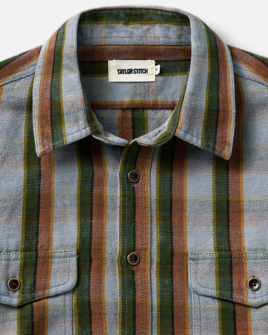 Taylor Stitch Redding Shirt - Drizzle Check Hemp Men's Tops - Sloane Boutique