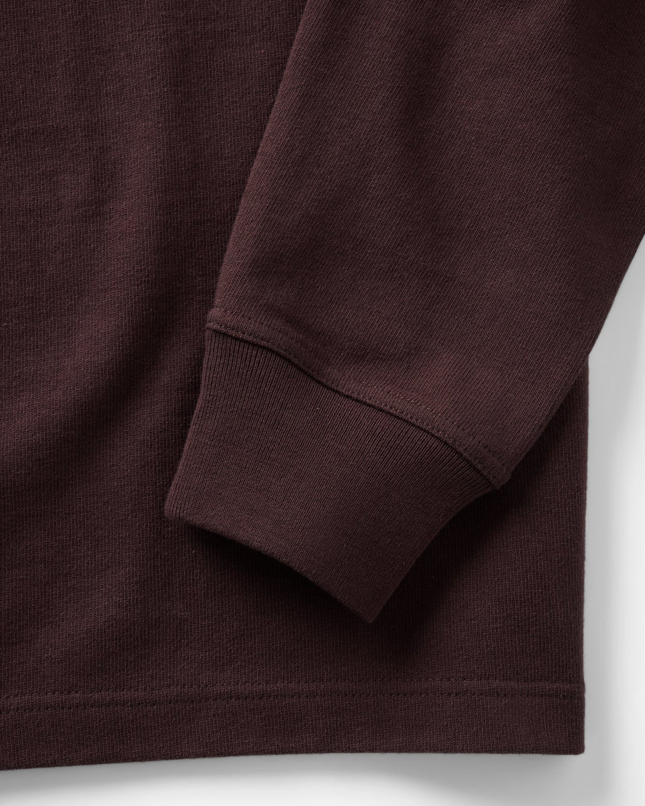 Taylor Stitch Rugby Shirt - Burgundy Men's Tops - Sloane Boutique