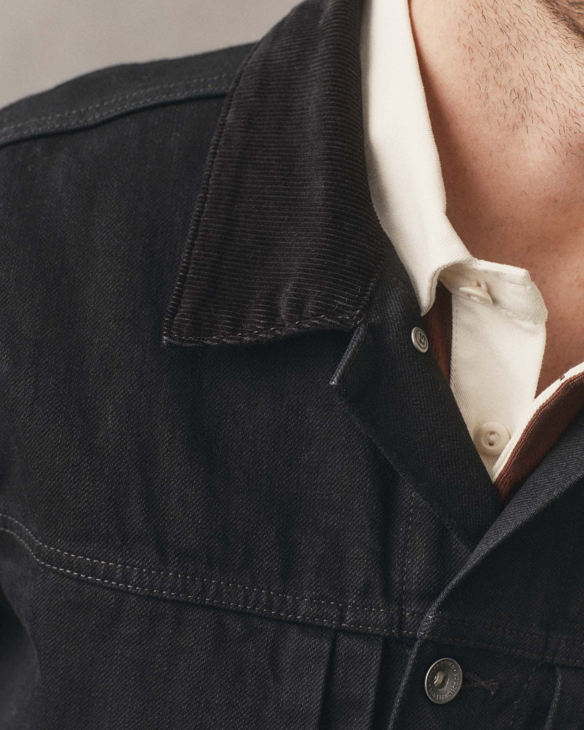 Taylor Stitch Ryder Jacket - Rinsed Black Organic Selvedge Outerwear - Sloane Boutique