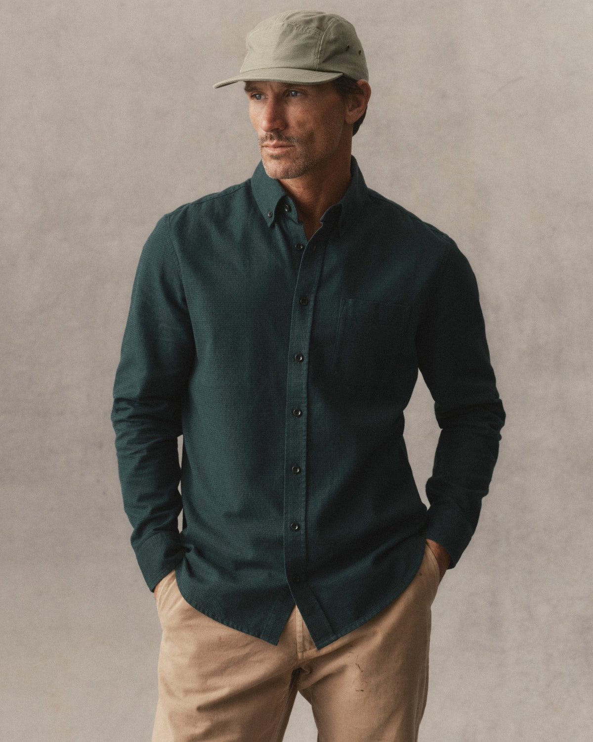 Taylor Stitch The Jack Houndstooth - Spruce Men's Tops - Sloane Boutique