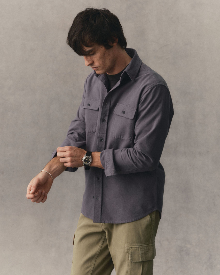 Taylor Stitch Yosemite Shirt- Dried Plum Men's Tops - Sloane Boutique
