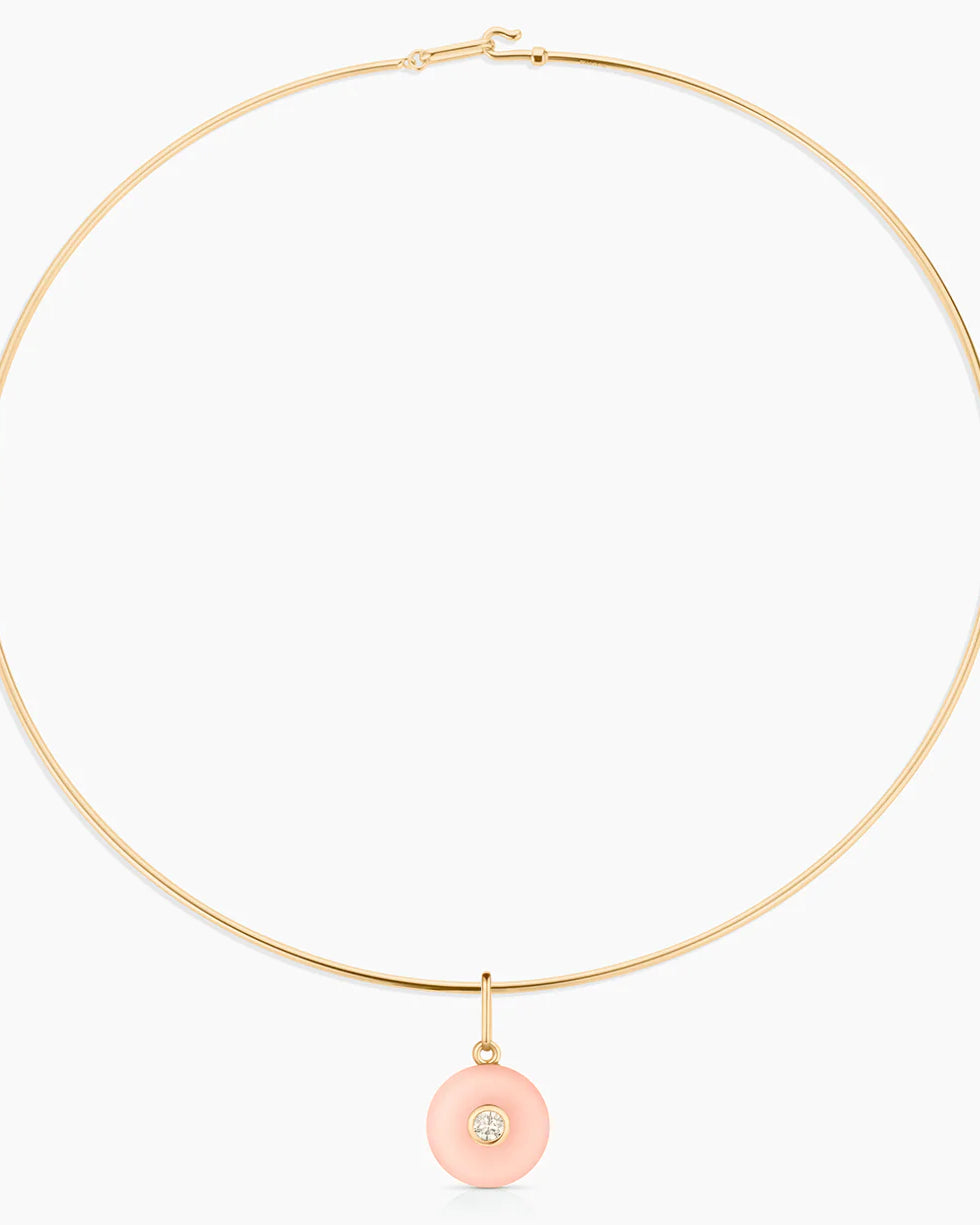 Thatch Bon Bon Charm - Pink Jade Jewelry - Sloane Boutique