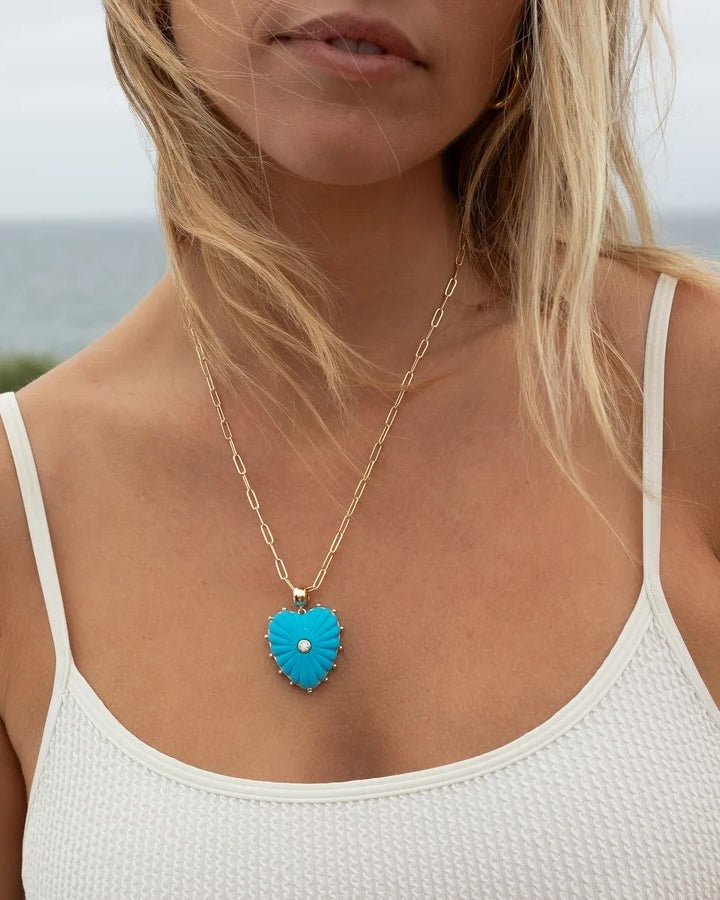 Thatch Finn Paperclip Necklace - 18" Gold Jewelry - Sloane Boutique
