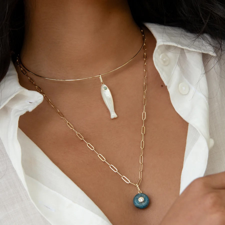 Thatch Fortuna Charm - Mother of Pearl Jewelry - Sloane Boutique