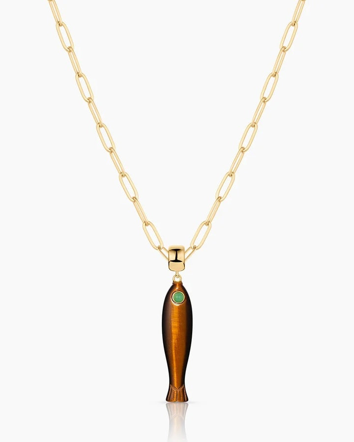 Thatch Fortuna Pendant - Tiger's Eye Jewelry - Sloane Boutique