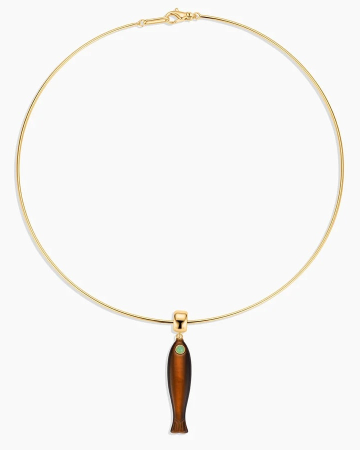 Thatch Fortuna Pendant - Tiger's Eye Jewelry - Sloane Boutique