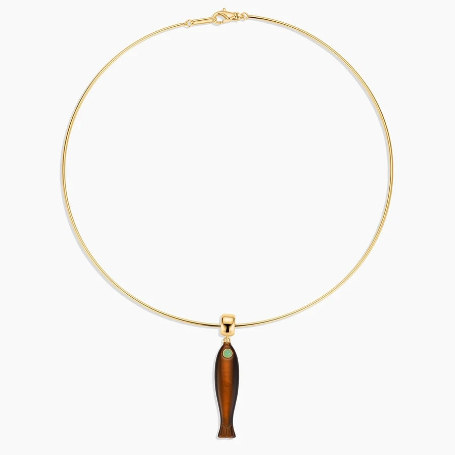 Thatch Fortuna Pendant - Tiger's Eye Jewelry - Sloane Boutique