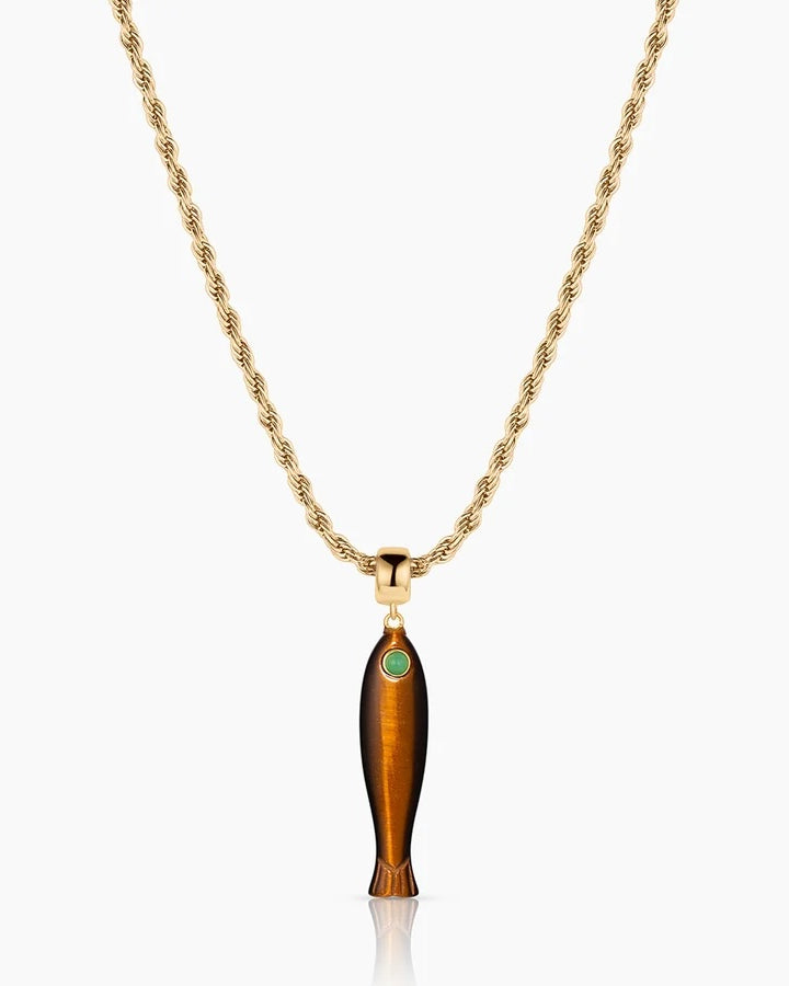 Thatch Fortuna Pendant - Tiger's Eye Jewelry - Sloane Boutique