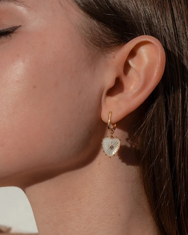 Thatch Isabel Heart Earring - MOP Jewelry - Sloane Boutique