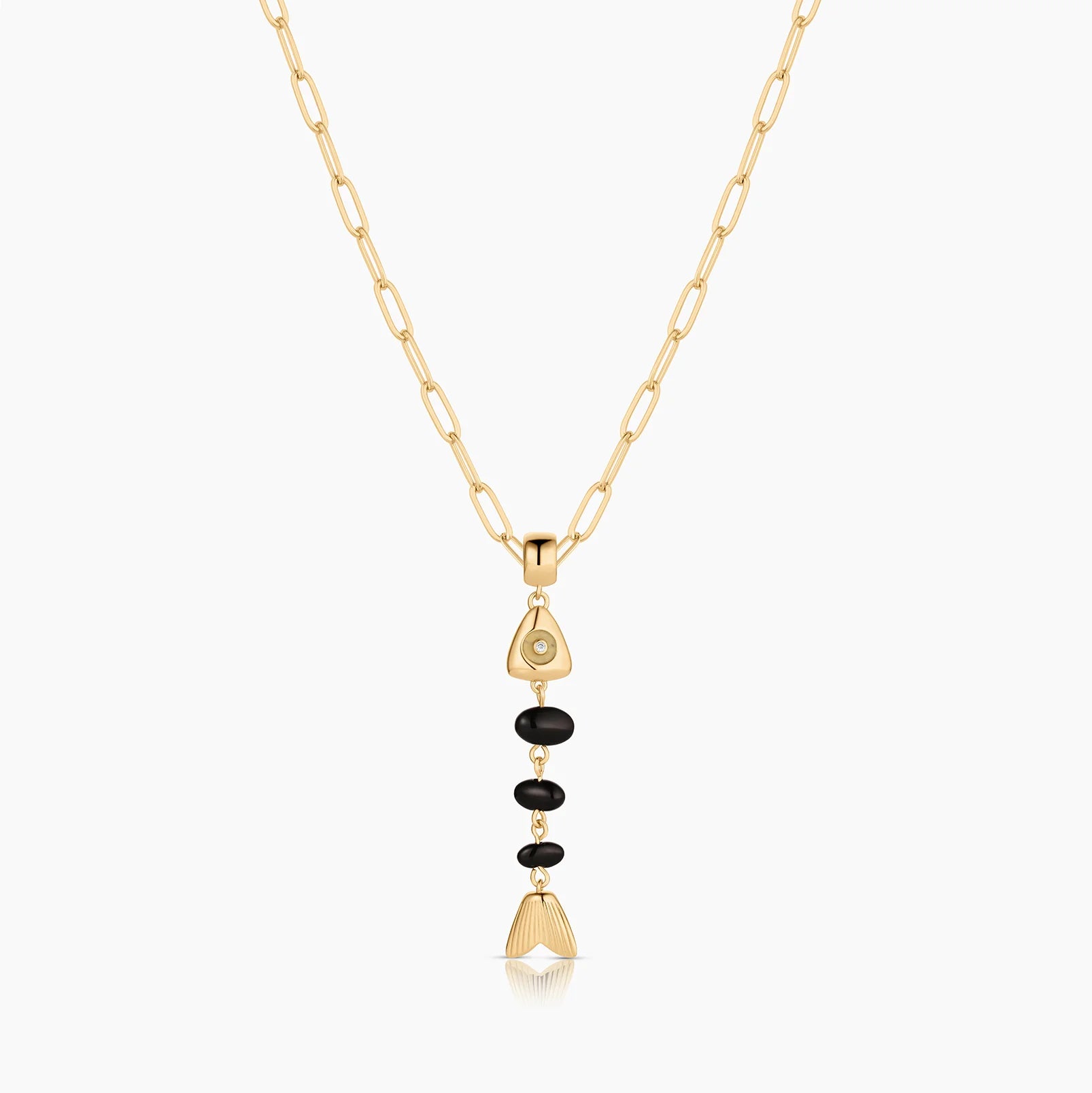 THATCH La Pez Fish Ball Charm - Onyx Jewelry - Sloane Boutique